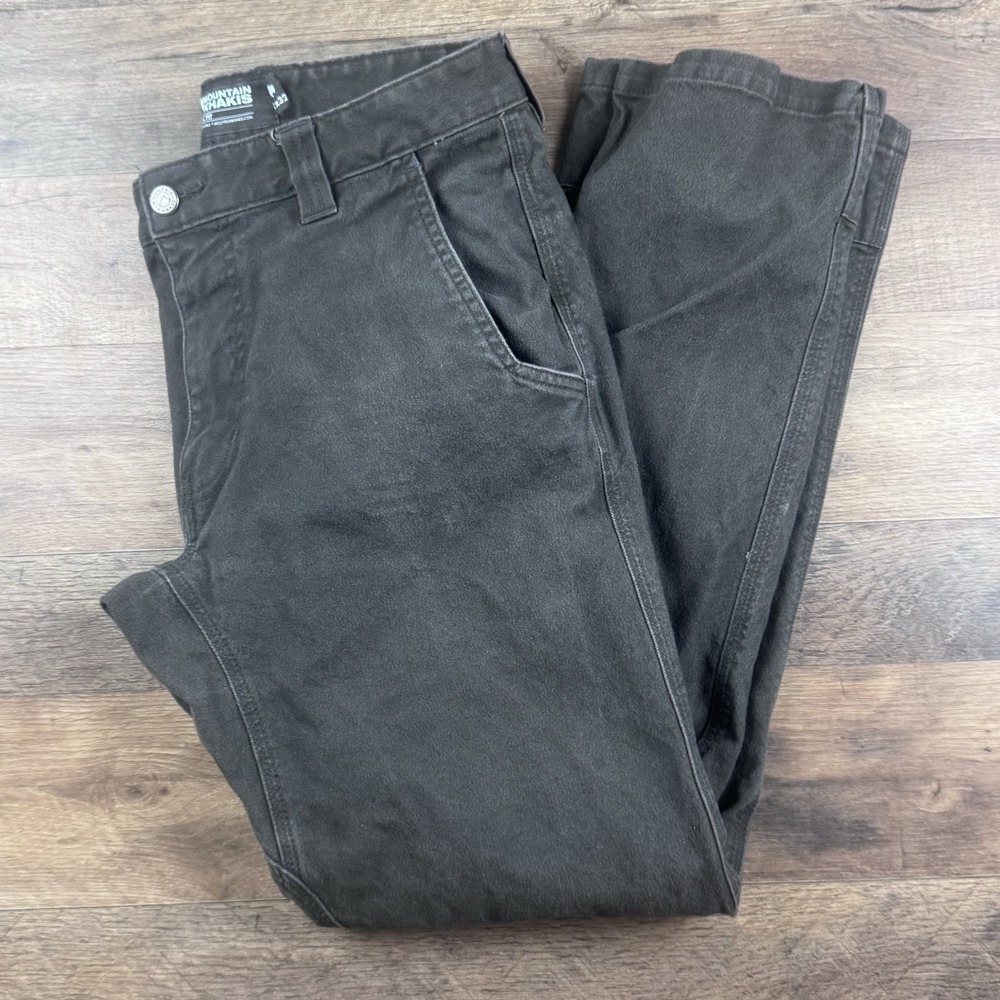 Mountain Khakis Jackson Hole Wyoming Pants Mens 32X32 Gray Canvas Hiking